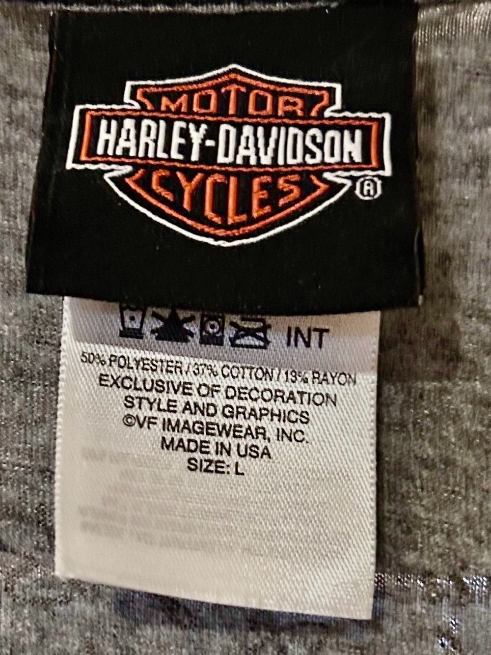 Harley-Davidson Gray Rhinestone Logo V-Neck Tank - Ride & Love - Ride n Style 🏍️ - Picture 7 of 7